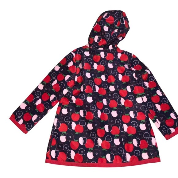 Gymboree Vintage Apple Print Raincoat (Sz 5/6) & Boots (Sz 12) Set - Picture 3 of 8